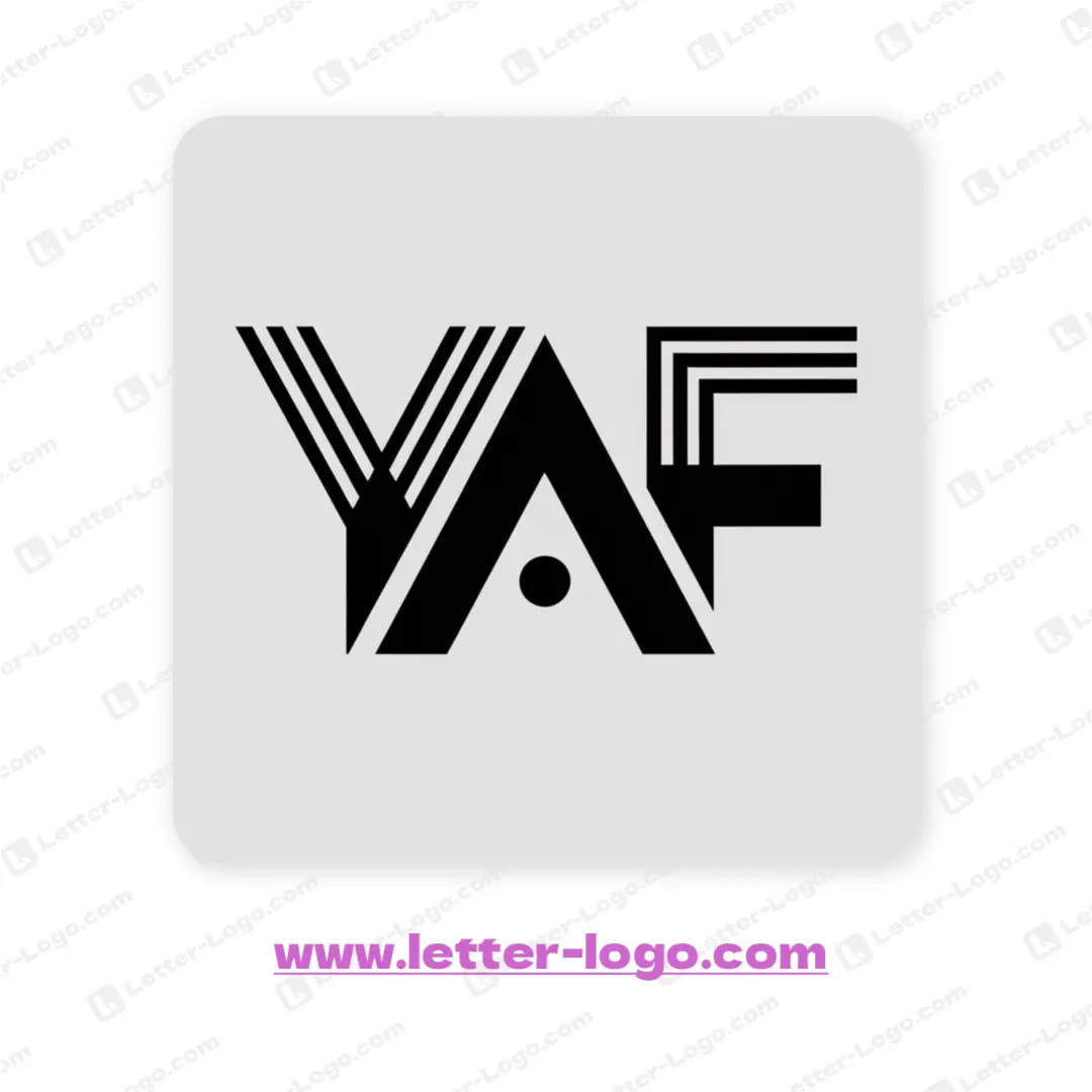 letter yaf logo unique