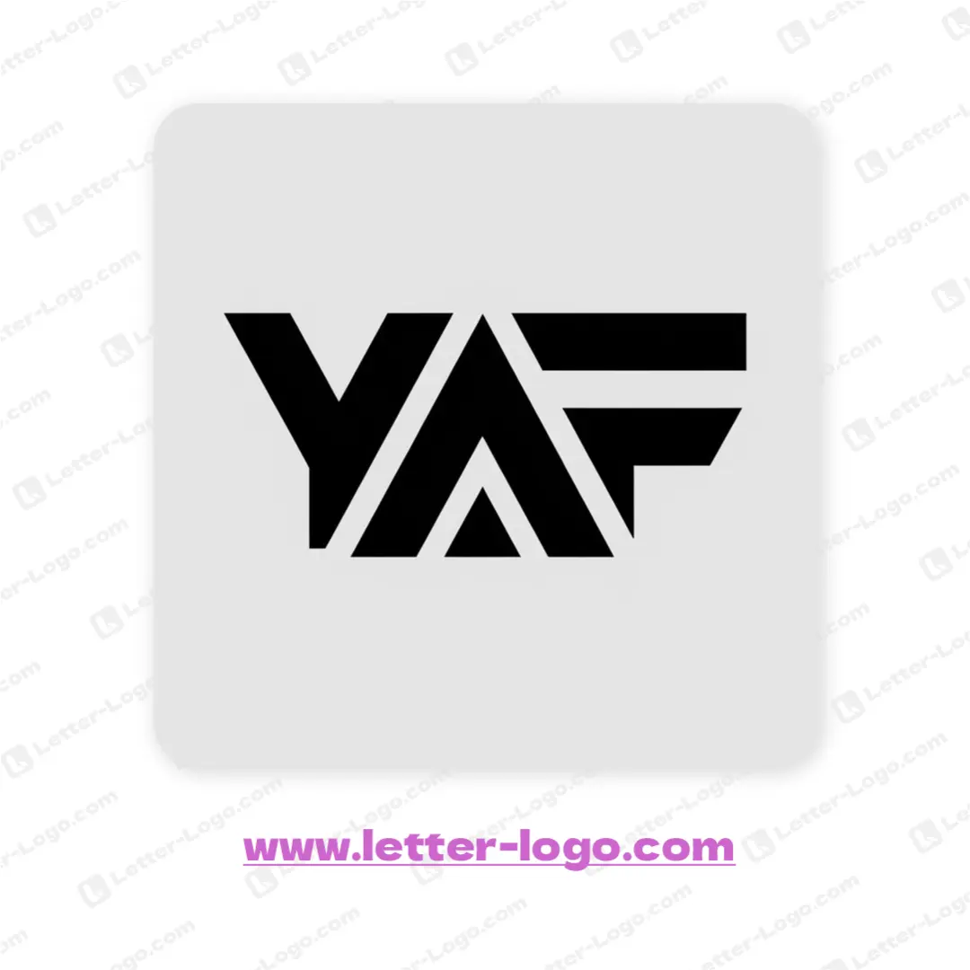 letter yaf logo vector