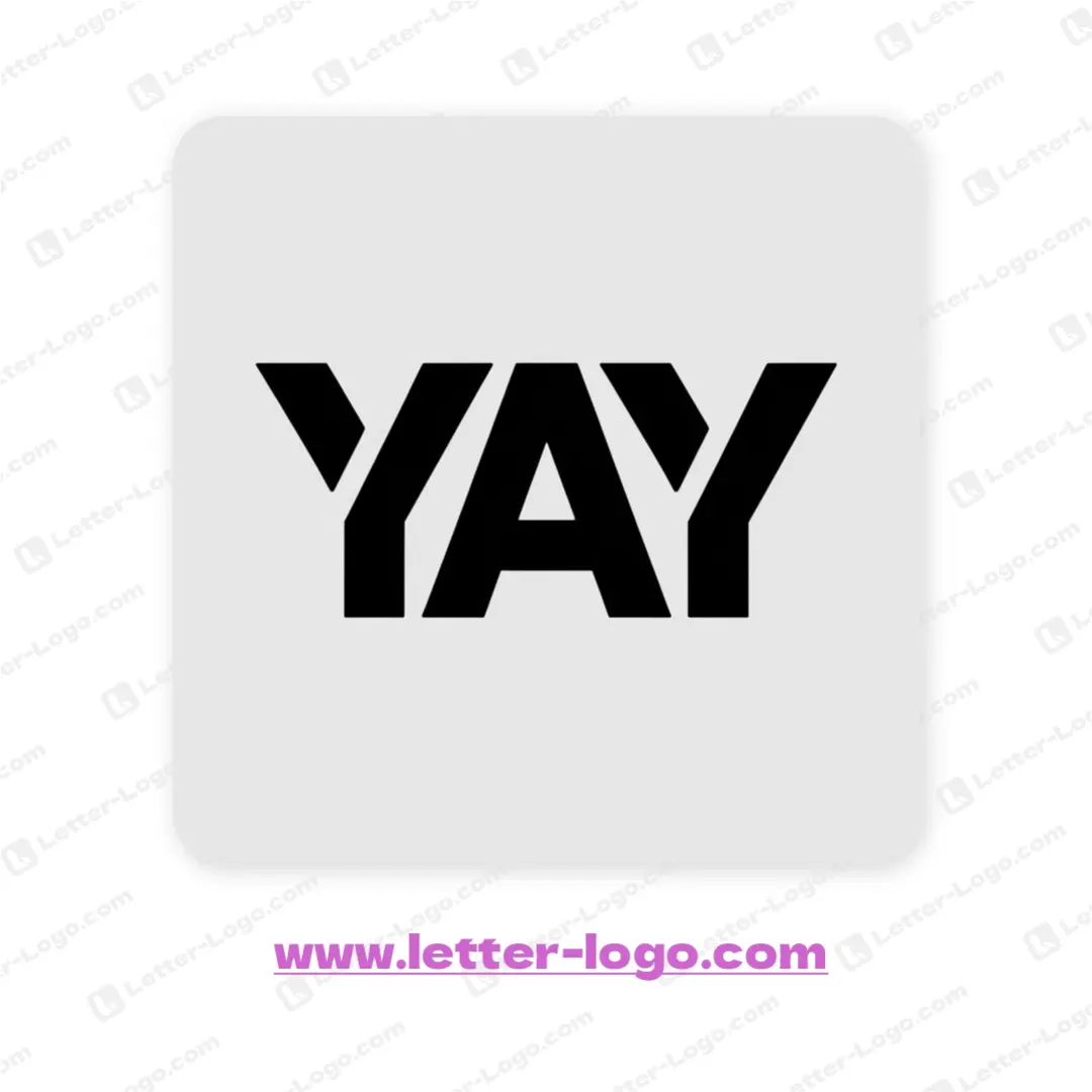 letter yay logo icon