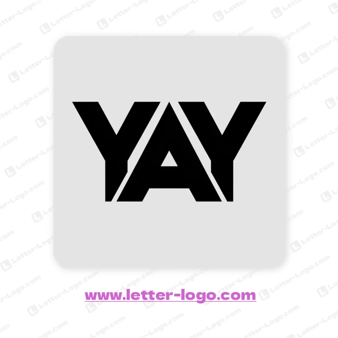 letter yay logo modern