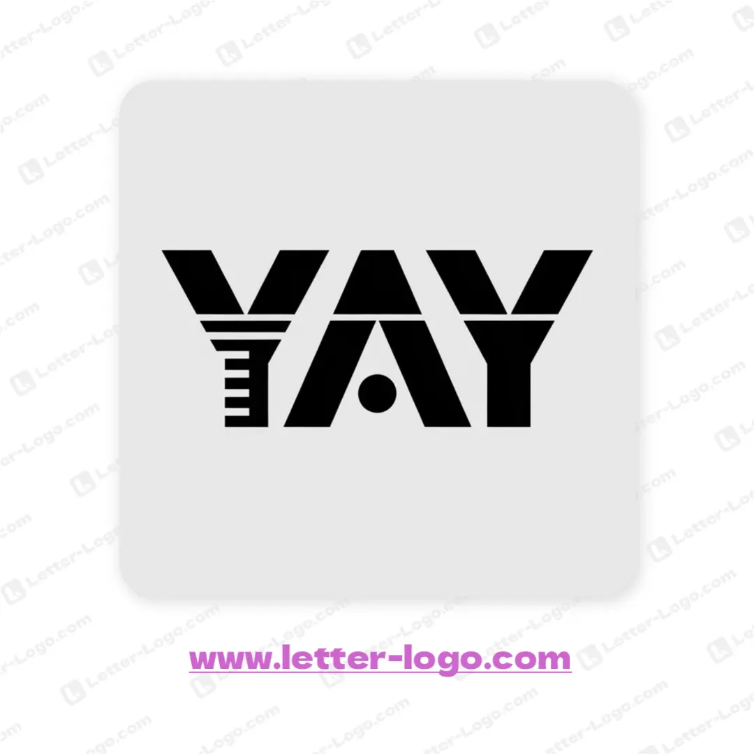 letter yay logo professional