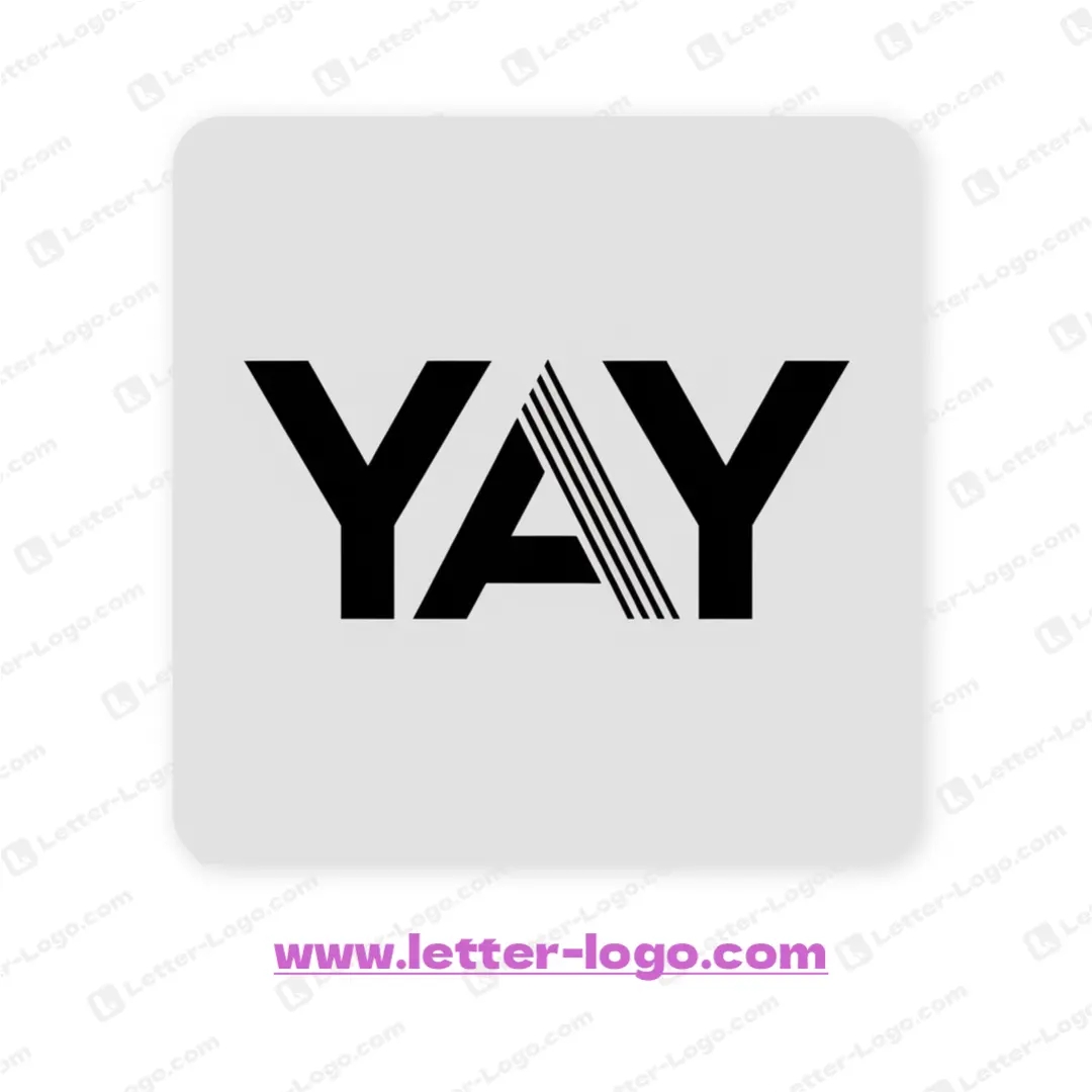 letter yay logo unique