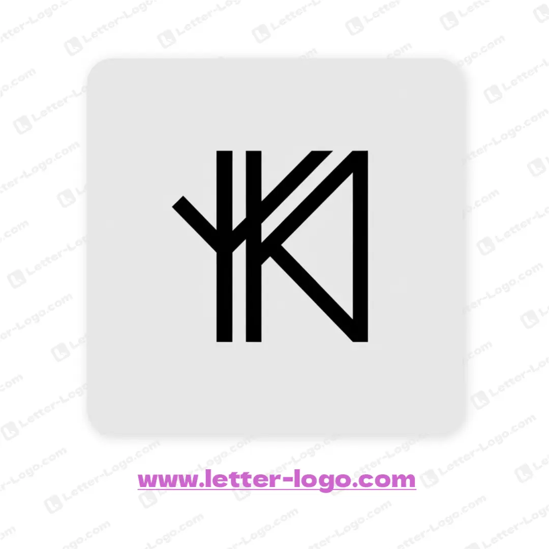letter ykn logo design
