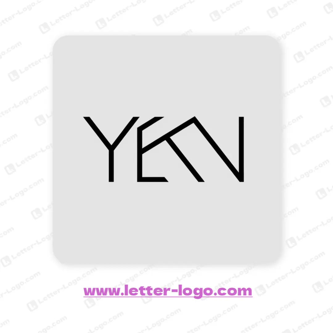 letter ykn logo modern
