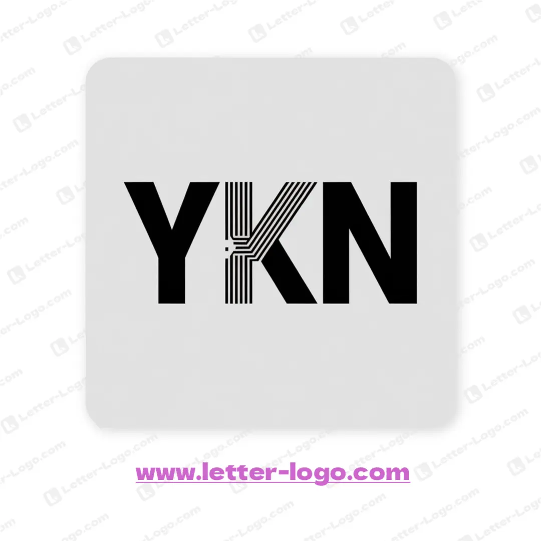 letter ykn logo unique