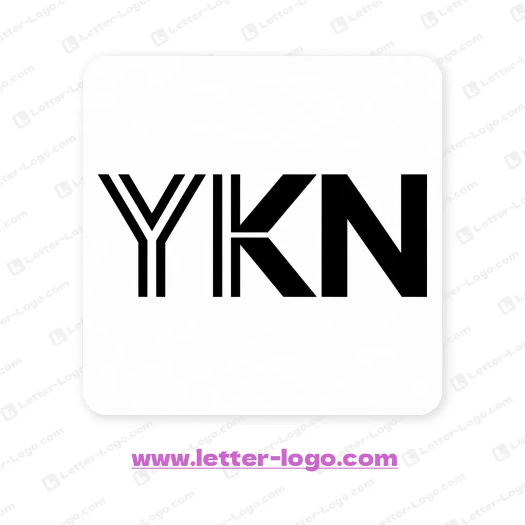 letter ykn logo vector